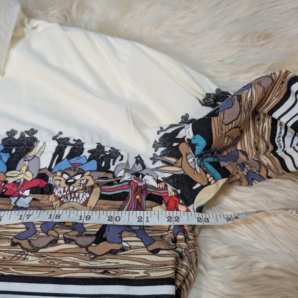 Looney Tunes Western Collection 1994 Western Button Up Shirt Size Large - Picture 9 of 10